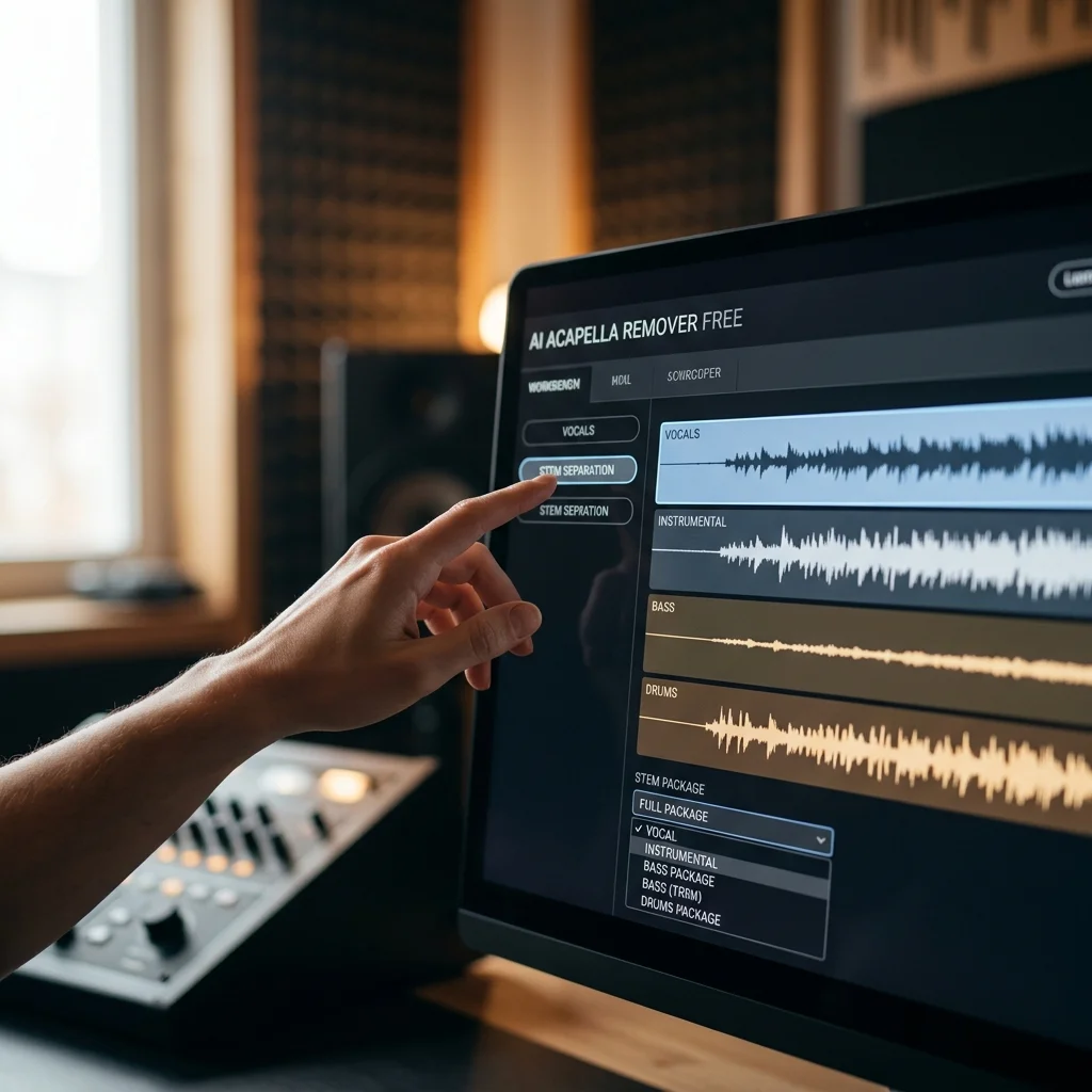 Sound designer analyzing BPM key and pitch before editing audio