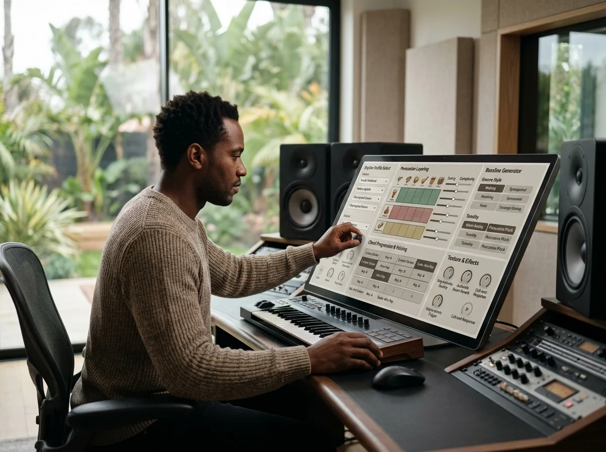 DJ producer preparing a remix or AI song cover version
