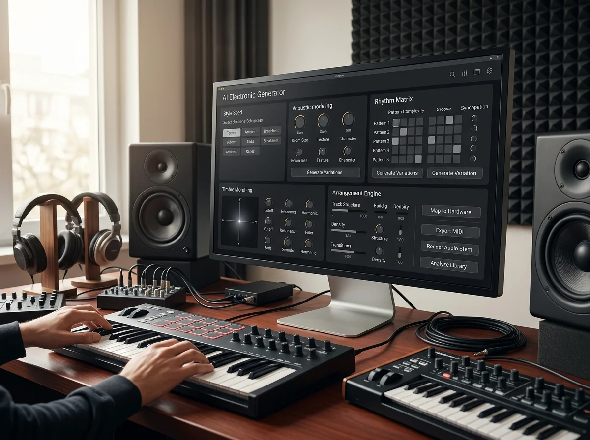 DJ producer preparing a remix or AI song cover version