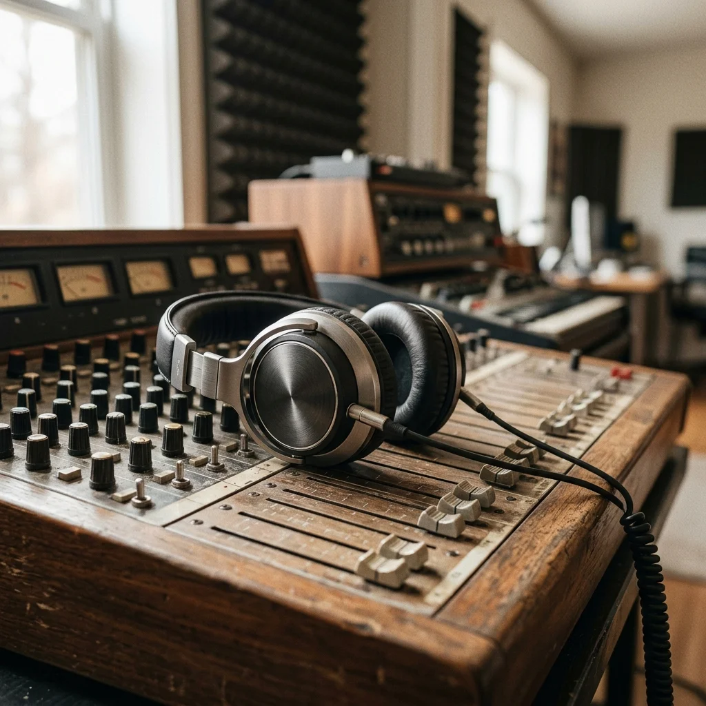 Music producer preparing a mastered track for release