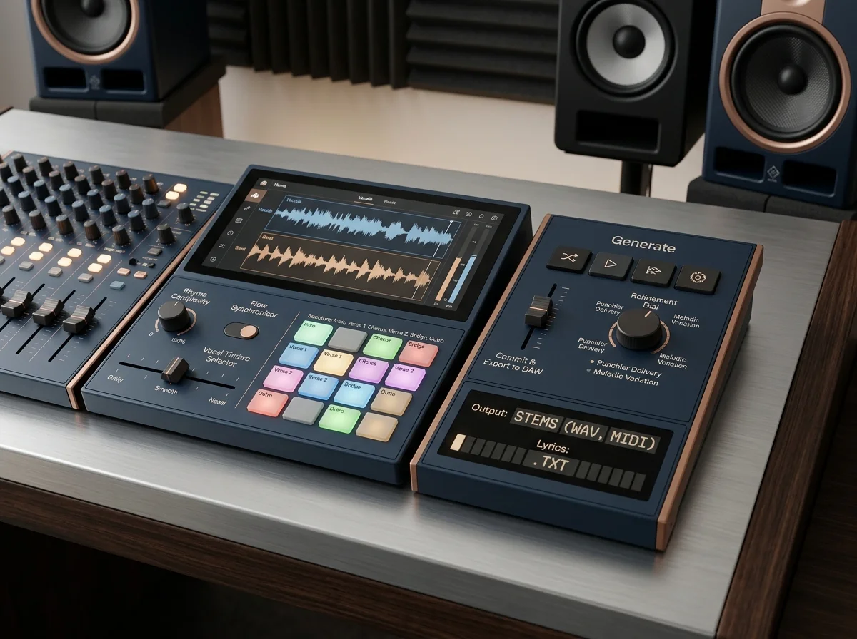 DJ producer preparing a remix or AI song cover version