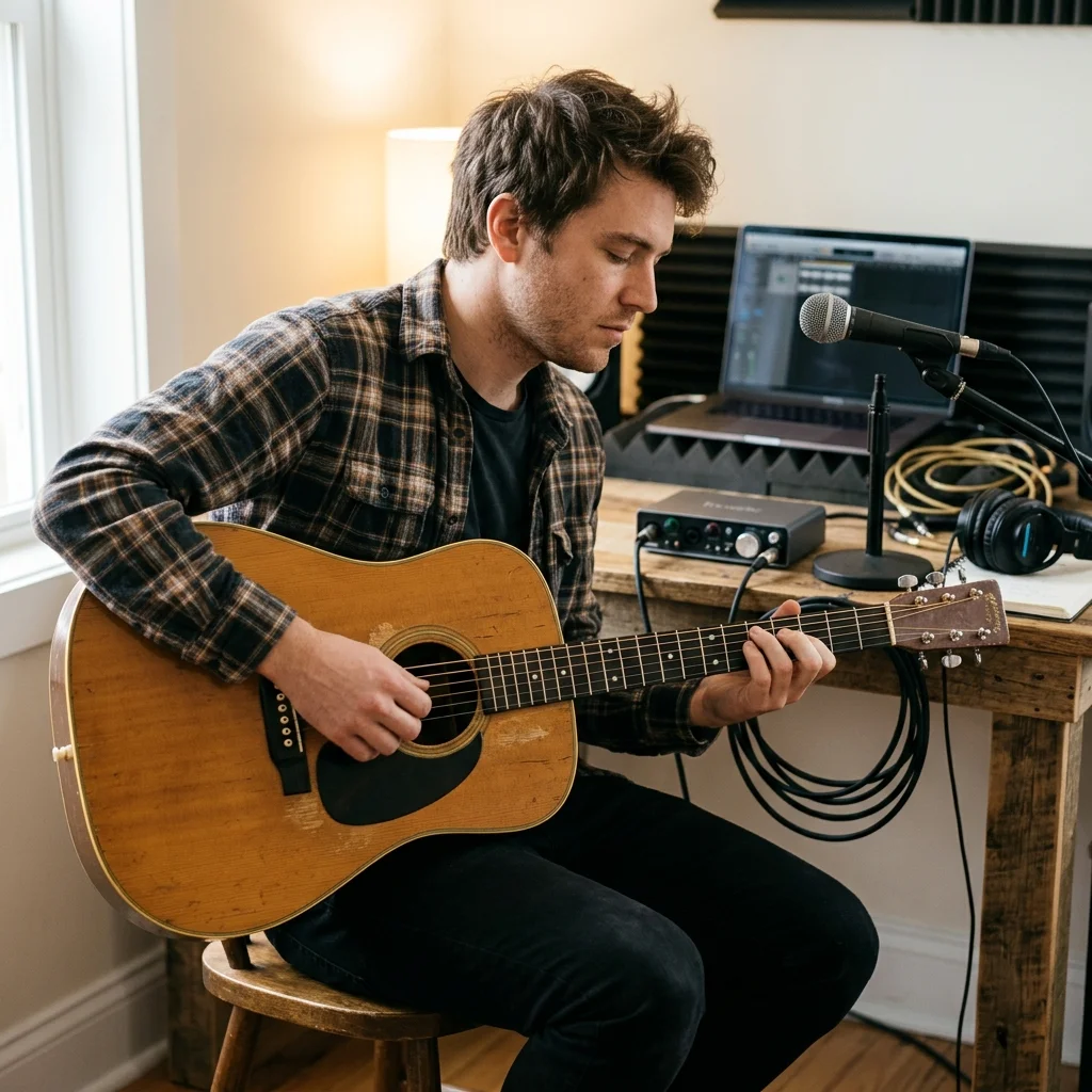 DJ producer preparing a remix or AI song cover version