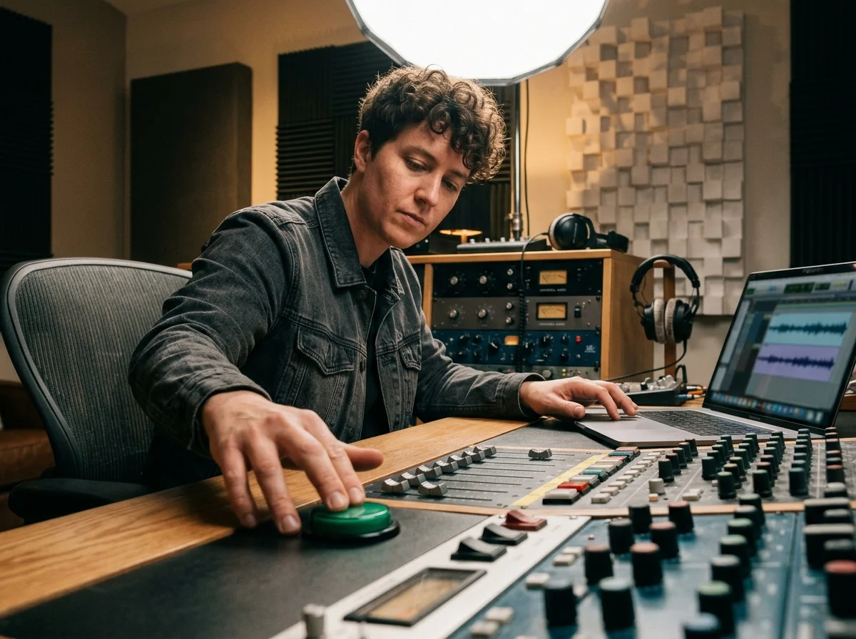 Sounddesigner analysiert BPM, Schlüssel und Tonhöhe vor der Bearbeitung von Audio