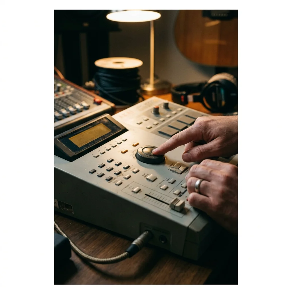 Sound designer analyzing BPM key and pitch before editing audio