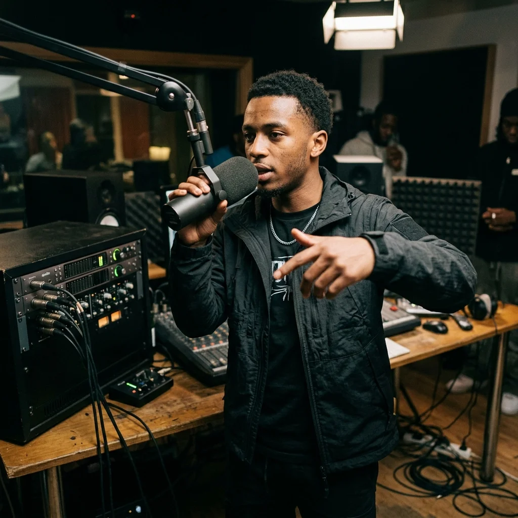 DJ producer preparing a remix or AI song cover version