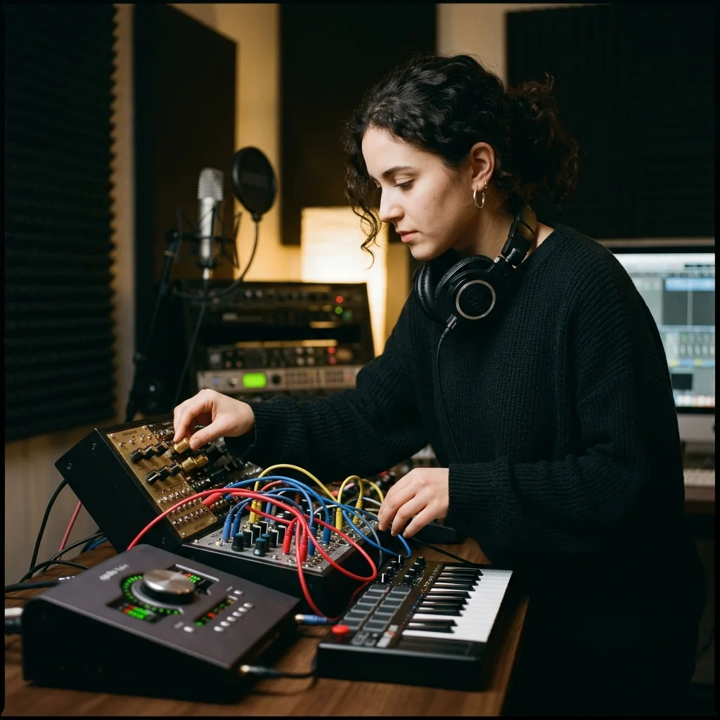DJ producer preparing a remix or AI song cover version