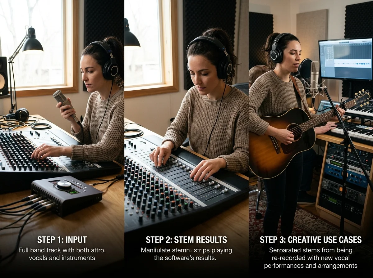 Music producer preparing a mastered track for release