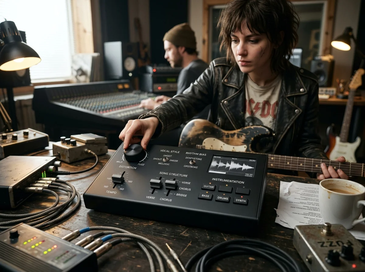DJ producer preparing a remix or AI song cover version
