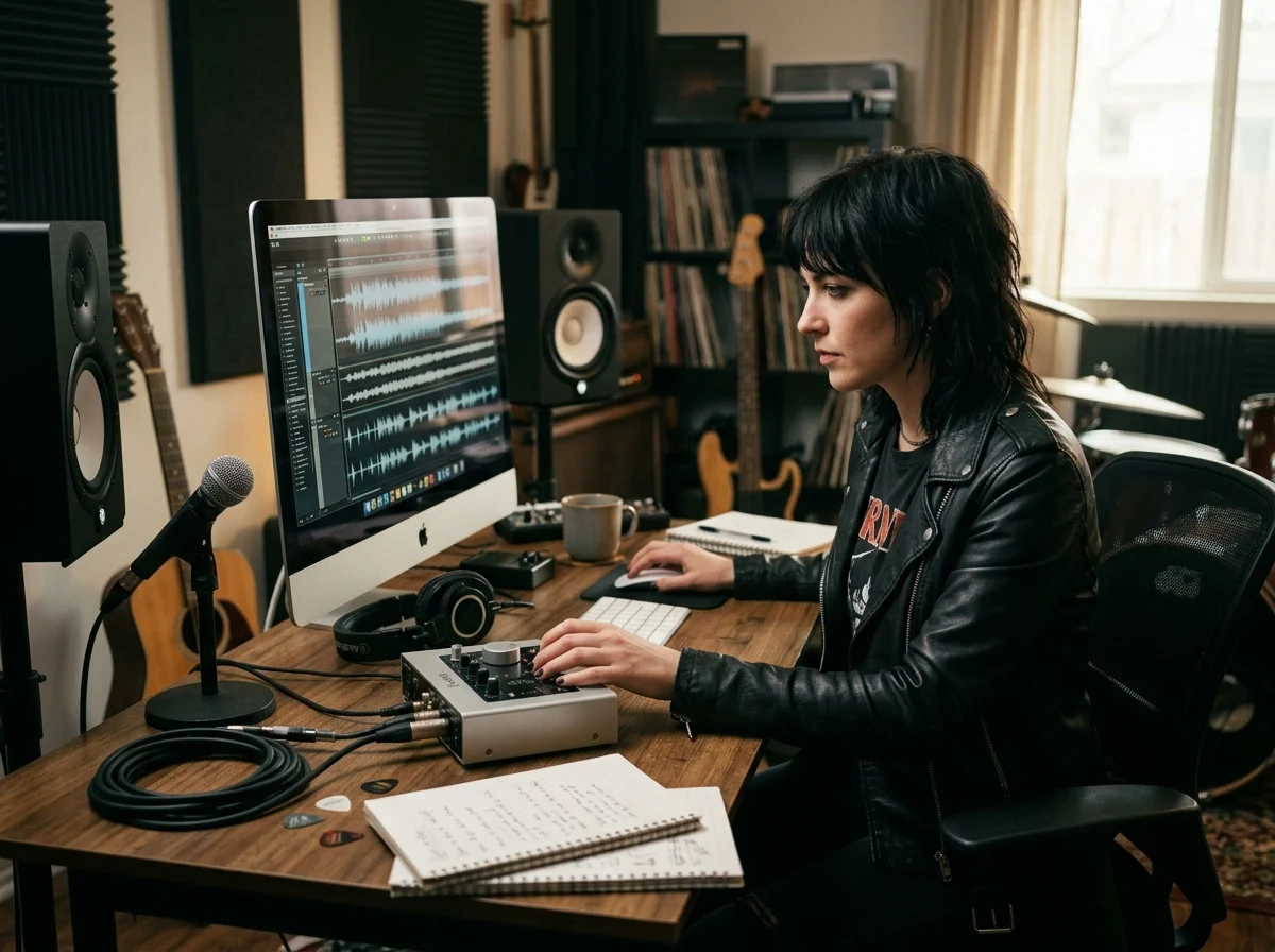 Creative team checking commercial music rights and publishing readiness