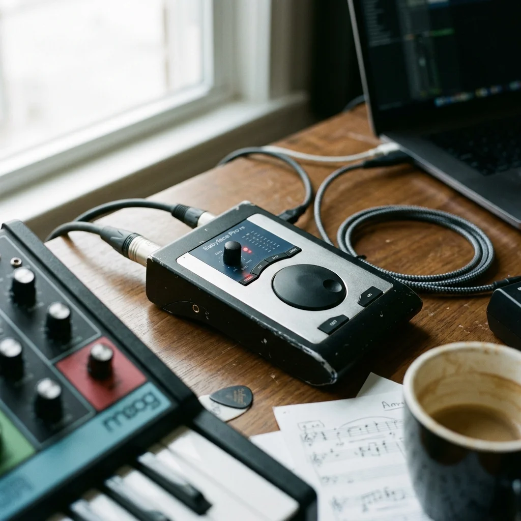 Beat producer tapping a drum pad controller for a new genre idea
