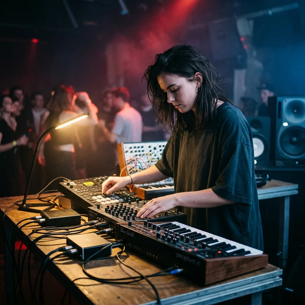 DJ producer preparing a remix or AI song cover version